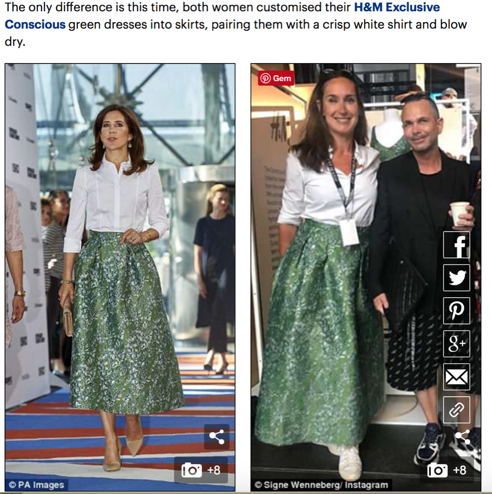 Højttaler Samler blade minimal Ja, jeg var iført fuldkommen samme tøj som Kronprinsesse Mary og ja, vi er  i Daily Mail | Signe Wenneberg